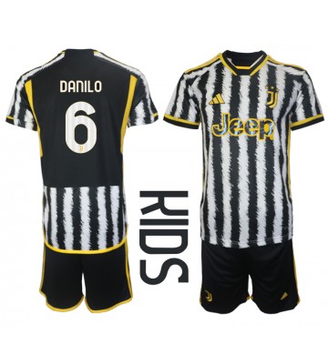 Juventus Danilo Luiz #6 Replika Babytøj Hjemmebanesæt Børn 2023-24 Kortærmet (+ Korte bukser)